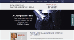 Desktop Screenshot of championlawoffice.com